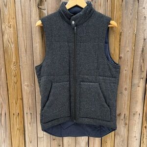 Outlier triple wool Men's Charcoal Quilted Vest